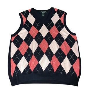 Brooks‎ Brothers Country Club Argyle Vest Size Large